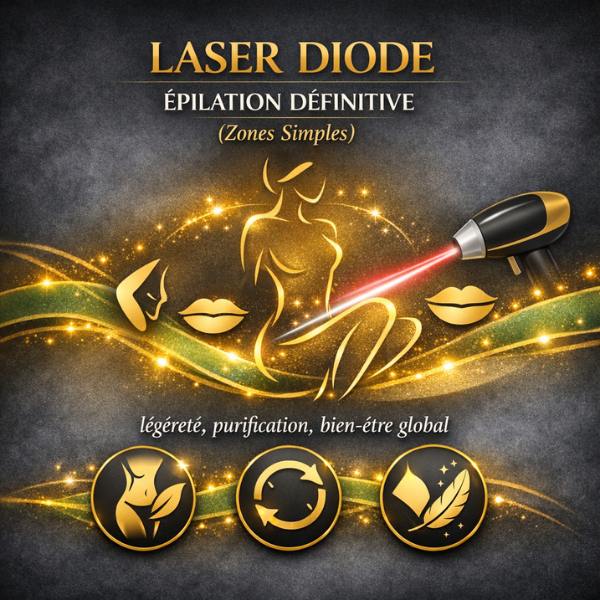 Épilation definitive lazer diode LASER DIODE – ÉPILATION DÉFINITIVE (Zones Simples)